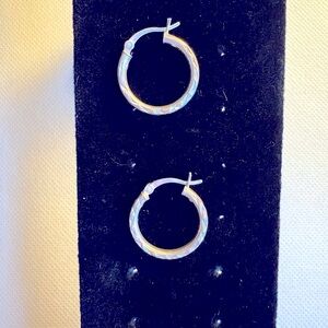 Elegant Sterling Silver Hoop Earrings